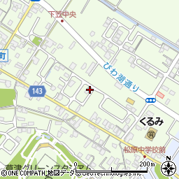 滋賀県草津市下笠町528-7周辺の地図