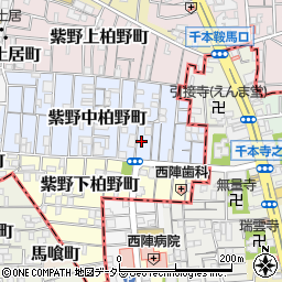 京都府京都市北区紫野中柏野町16周辺の地図