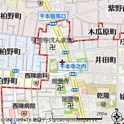 京都府京都市上京区西五辻北町431周辺の地図