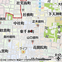 京都府京都市上京区東千本町426周辺の地図
