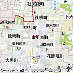 京都府京都市上京区東千本町407周辺の地図