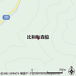 広島県庄原市比和町森脇周辺の地図