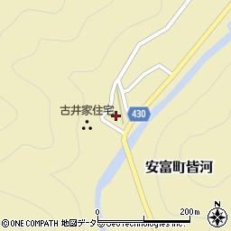 兵庫県姫路市安富町皆河244周辺の地図