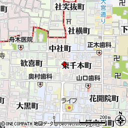 京都府京都市上京区東千本町398周辺の地図