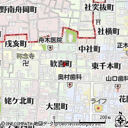 京都府京都市上京区歓喜町223周辺の地図