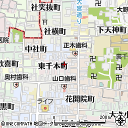 京都府京都市上京区東千本町431周辺の地図