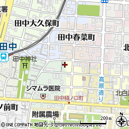 京都府京都市左京区田中春菜町2-4周辺の地図