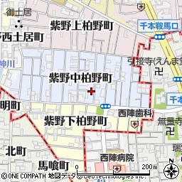 京都府京都市北区紫野中柏野町21周辺の地図