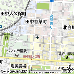 京都府京都市左京区田中春菜町31周辺の地図