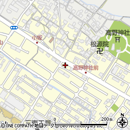 滋賀県栗東市高野500-10周辺の地図