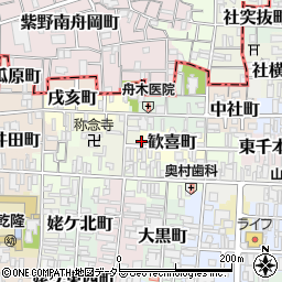 京都府京都市上京区歓喜町250周辺の地図