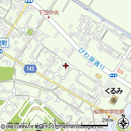 滋賀県草津市下笠町523-15周辺の地図