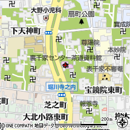 茶道資料館周辺の地図