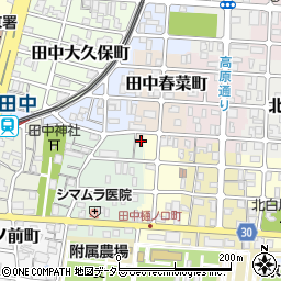 京都府京都市左京区田中春菜町2周辺の地図