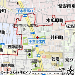 京都府京都市上京区西五辻北町434周辺の地図