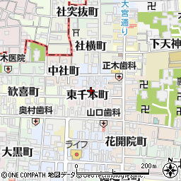 京都府京都市上京区東千本町415周辺の地図