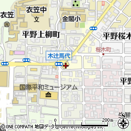 くら寿司金閣寺店周辺の地図