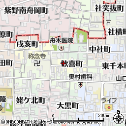 京都府京都市上京区歓喜町244周辺の地図