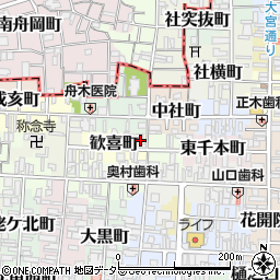 京都府京都市上京区歓喜町210周辺の地図