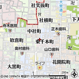 京都府京都市上京区東千本町402周辺の地図