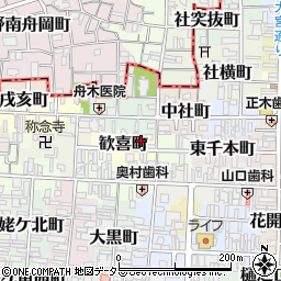 京都府京都市上京区歓喜町217-1周辺の地図