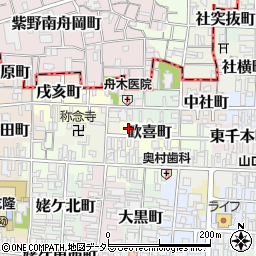 京都府京都市上京区歓喜町246周辺の地図