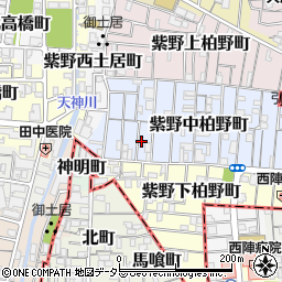 京都府京都市北区紫野中柏野町28-1周辺の地図