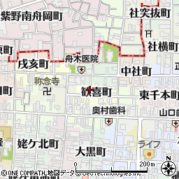 京都府京都市上京区歓喜町236-2周辺の地図