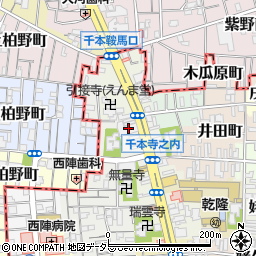 京都府京都市上京区西五辻北町429周辺の地図