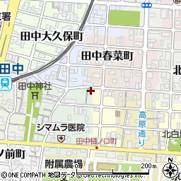 京都府京都市左京区田中春菜町2-6周辺の地図