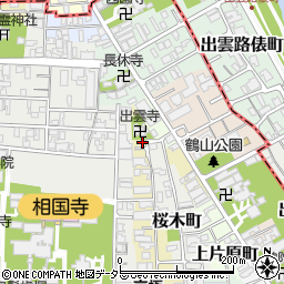 京都府京都市上京区薮之下町417周辺の地図