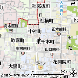京都府京都市上京区東千本町400周辺の地図