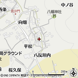 京都府亀岡市千歳町毘沙門平松周辺の地図