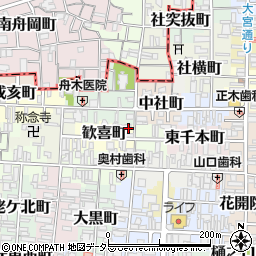 京都府京都市上京区歓喜町209周辺の地図