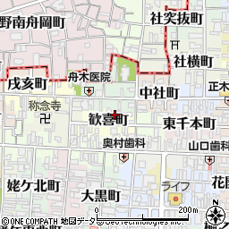 京都府京都市上京区歓喜町225周辺の地図