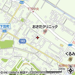 滋賀県草津市下笠町521-10周辺の地図