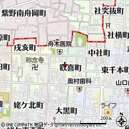 京都府京都市上京区歓喜町240周辺の地図