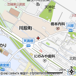 滋賀県草津市川原町330周辺の地図