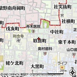 京都府京都市上京区歓喜町231周辺の地図