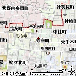京都府京都市上京区歓喜町242周辺の地図