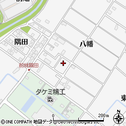 愛知県豊田市前林町八幡周辺の地図
