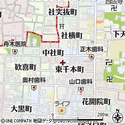 京都府京都市上京区東社町404周辺の地図