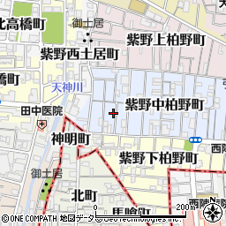京都府京都市北区紫野中柏野町28周辺の地図