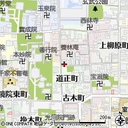 京都府京都市上京区道正町435周辺の地図