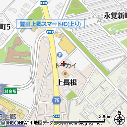 愛知県豊田市永覚町上長根43周辺の地図