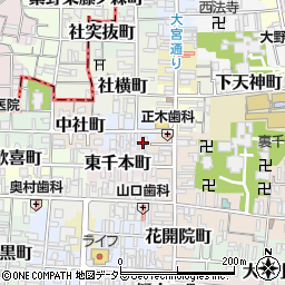 京都府京都市上京区東社町321周辺の地図