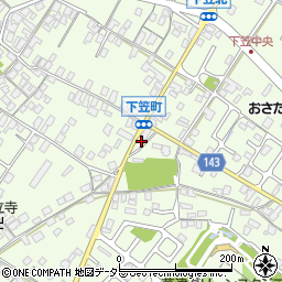 滋賀県草津市下笠町1025-1周辺の地図