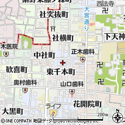 京都府京都市上京区東社町328周辺の地図