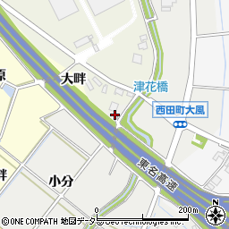 愛知県豊田市西田町池下周辺の地図
