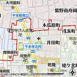 京都府京都市上京区北玄蕃町周辺の地図